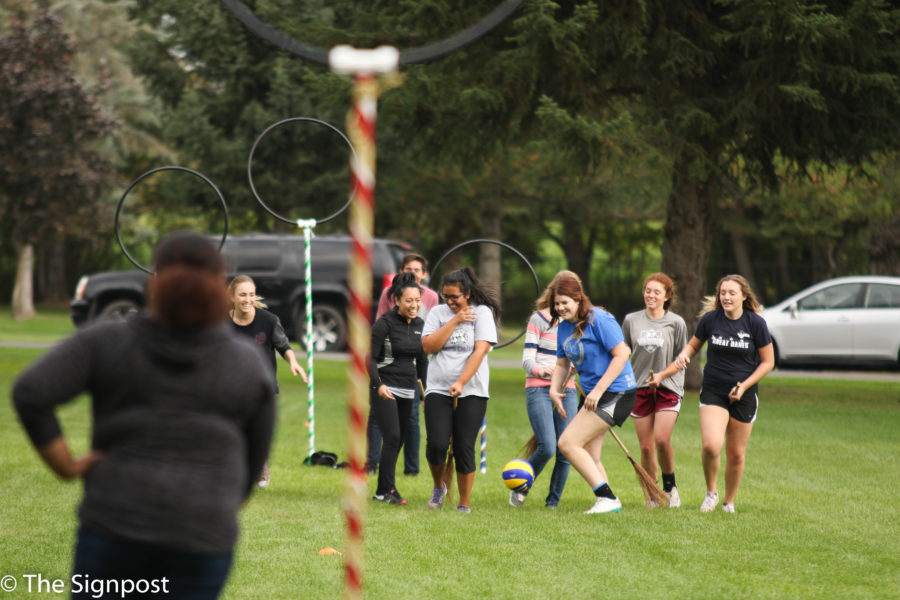 Quidditch at Layton Commons was all fun and games but Seth Daimler mentioned that on the east coast they have tournaments for it (Gabe Cerritos / The Signpost).