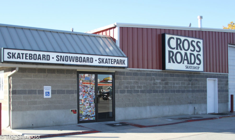 Crossroads Skatepark and Shop located on 12th St. in Ogden.
