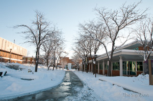 Ice endangers WSUs pedestrians