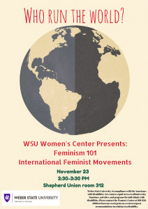 Feministas Internacionales Discuten los Movimientos de Todo el Mundo