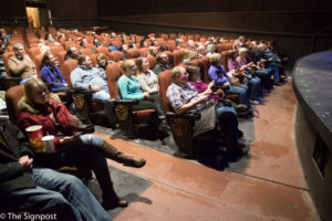 The audience watches Ziegfeld Theater's performance of Princess Bride : As You Wish Jan. 22, 2016. (Devin Pugh / The Signpost)