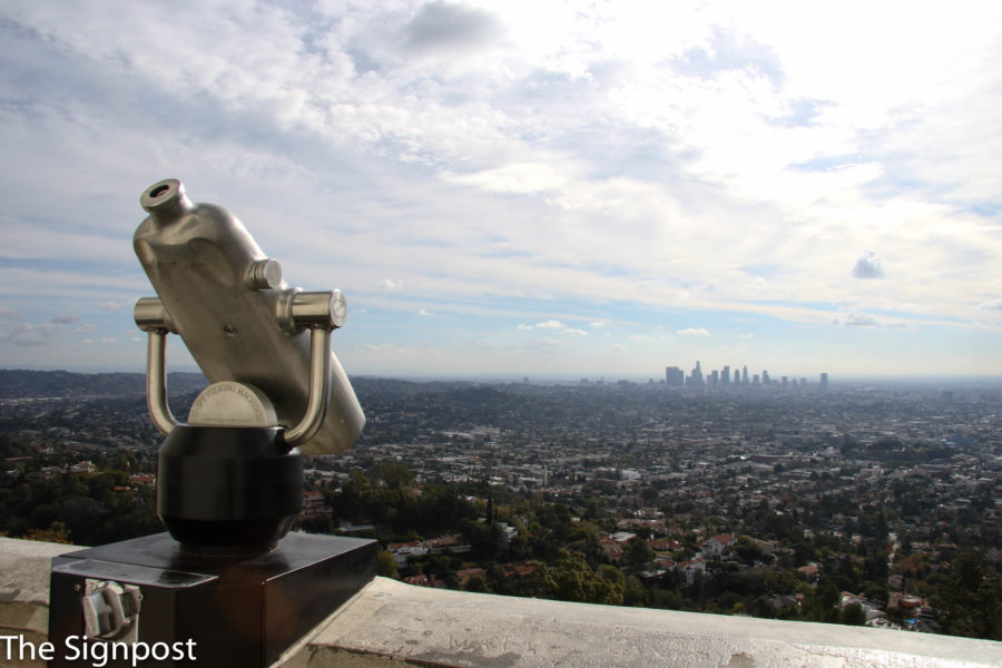 View of Los Angeles from Griffith Observatory.  (Ariana Berkemeier / The Signpost)