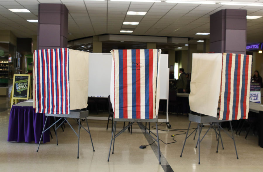 Elections are being held through Thursday in the Shepherd Union building.  (Gabe Cerritos / The Signpost)