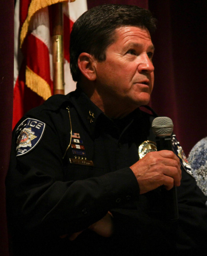 Chief Dane LeBlanc shared his knowledge and experiences with sexual assault cases after the Apr 4 showing of The Hunting Ground. (Abby Van Ess / The Signpost)