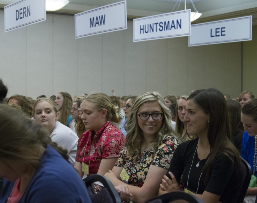 Girls State assembles in the Shepherd Union building to hear the advice of Utah Government Reprenstatives on Thursday, June 9.(Emily Crooks / The Signpost)