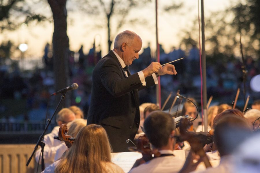 The New American Philharmonic performs at the 38th Annual Lindquist Pops Concert on Sunday, July 17. (Dalton Flandro / The Signpost)