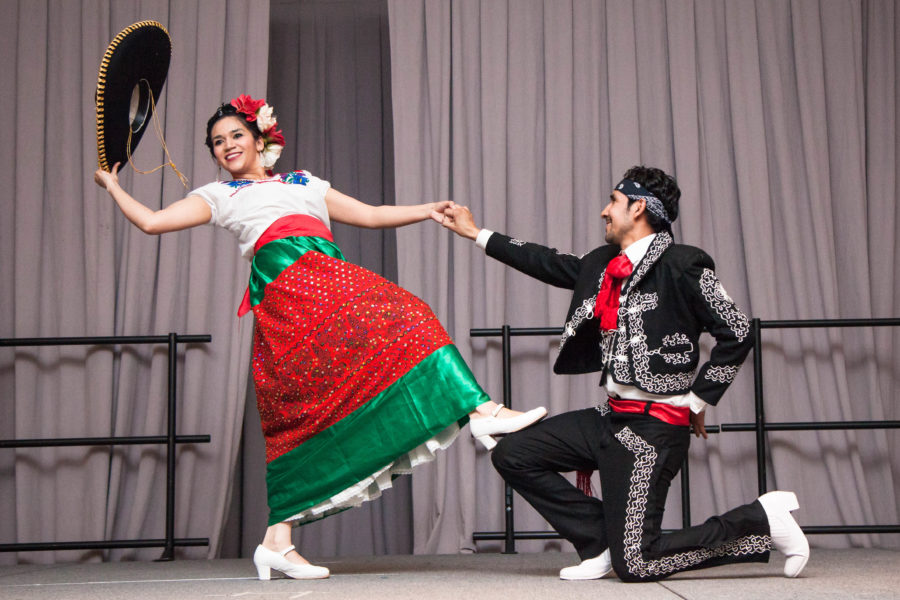 WSUs Ballet Folklorico performs The Bull and how you want me to love you a traditional Mexican folk dance during the International Banquet last year. Keep a look out for Weber State Universitys events celebrating culture. (Christina Huerta/The Signpost)