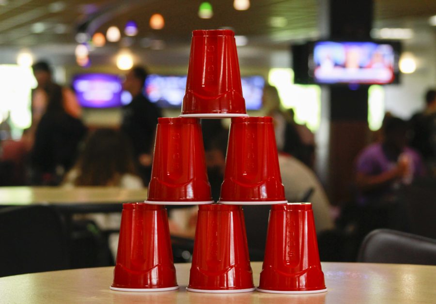 Red Solo what? France bans plastic cups. (Photo Illustration by Emily Crooks / The Signpost)