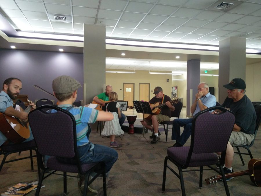 Members of the Old Time Fiddlers Ogden Chapter meet at Weber State University every first and third Saturday of the month. (Mathew Walker / The Signpost)