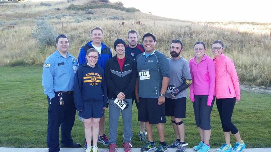 Many members of the 2004 Bonneville Cross Country team ran in the 5K to raise money for their former coach. (Source: Katie Brown)