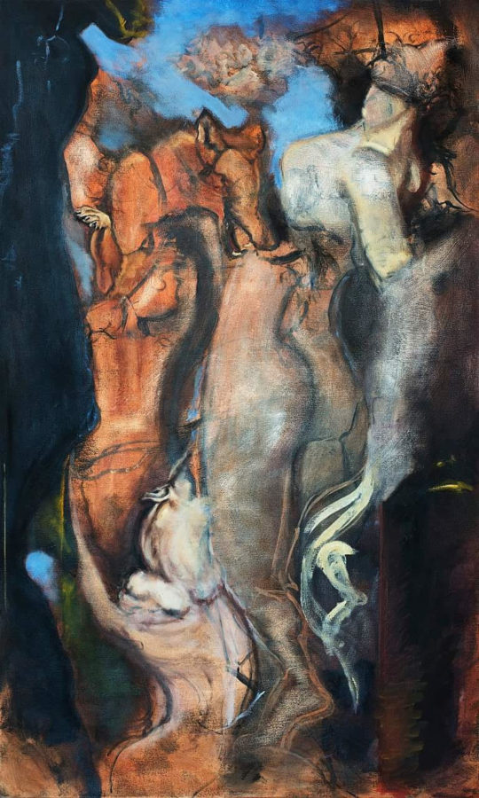 Weber State University graduate Tyler Alexanders The Three Graces oil on canvas will be displayed on Nov. 4 at Weber State Universitys Shaw Gallery OMOCA exhibition. (Source: Katie Strader)