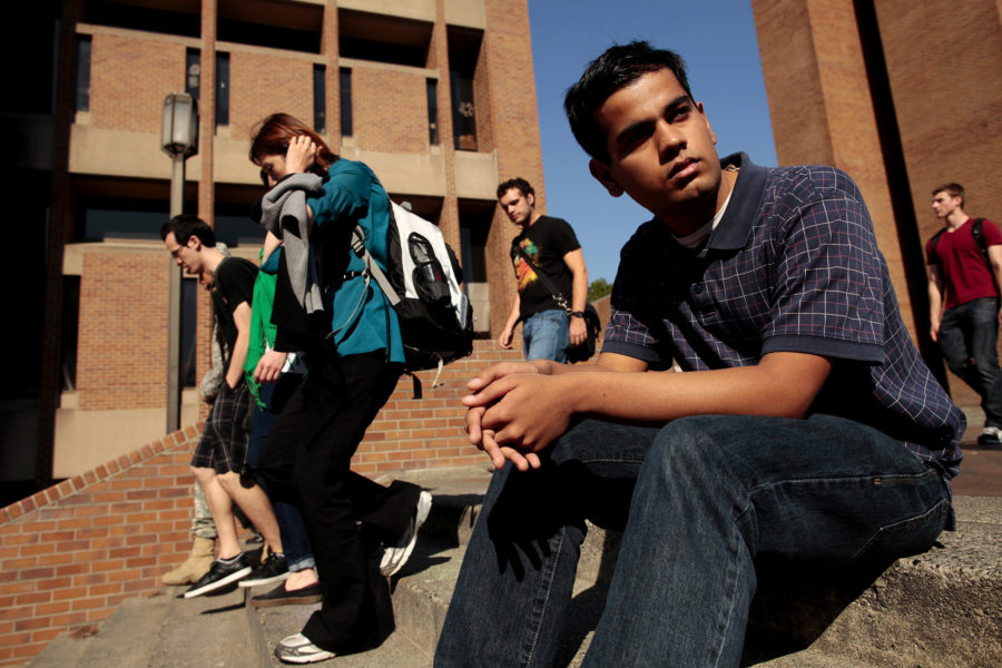 Chetan Chandrashekhar, a University of Washington freshman who describes himself as a moderate Democrat, said he supports a mix of changes to Social Security, including raising the tax cap and the retirement age, an approach commonly cited by local millennials. (Erika Schutlz/The Seattle Times/MCT)