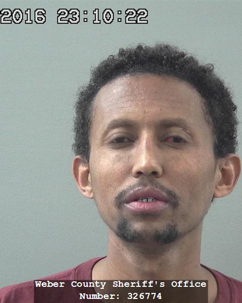 Thewodros Wolie Birhanu has been booked into Weber County Jail. Photo credit: Weber County Jail