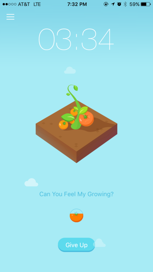 Focus Now allows users to focus on their tasks at hand while growing a virtual plant. (Screenshot by Leah Higginbotham)