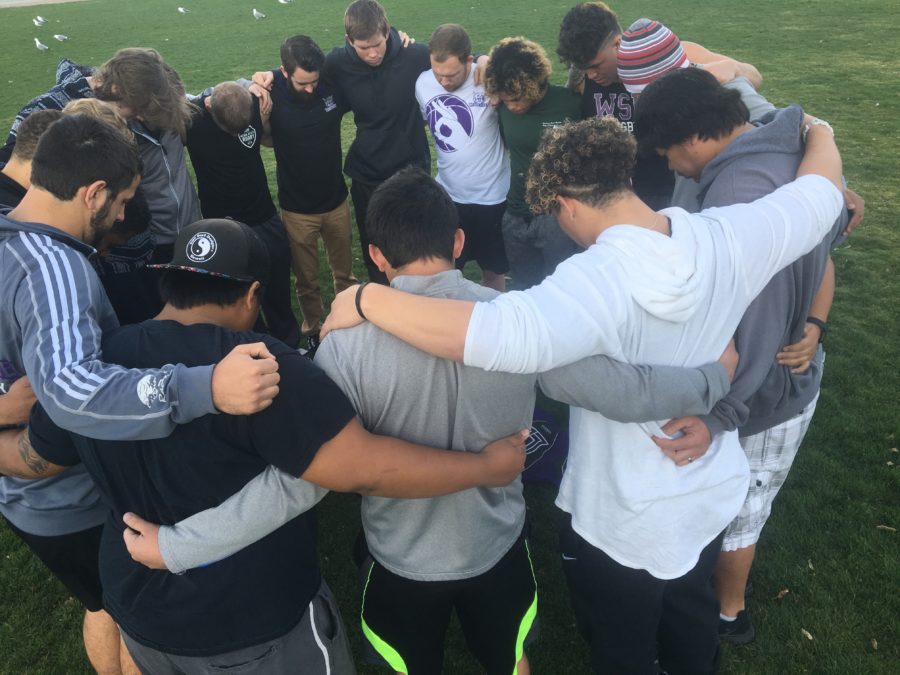Weber State University rugby team remembers their teammate Ammon Voge, a student who passed away March 9. (Evan Brown / The Signpost)