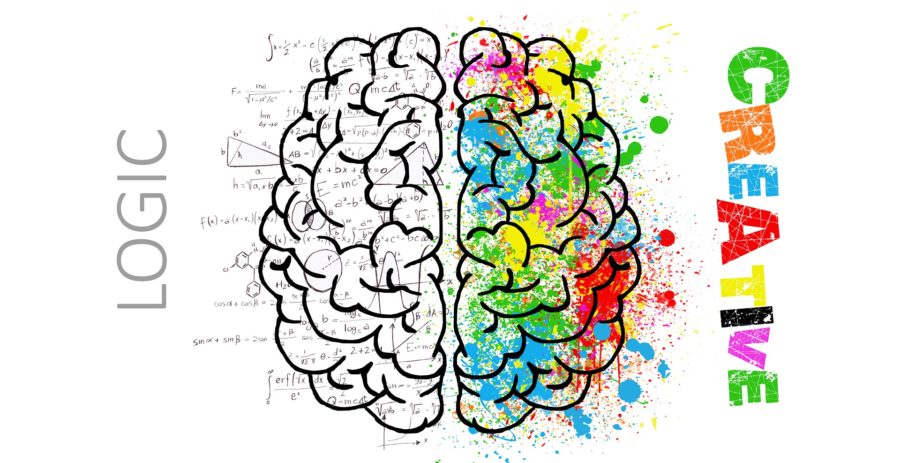 Researchers have found that those who are creative have more connections between the right and left hemisphere. (Source: Pixabay)