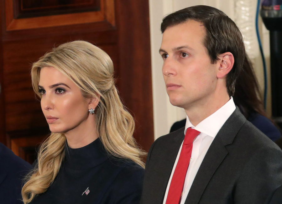 Ivanka Trump and her husband, Jared Kushner, attend a news conference at the White House on March 17, 2017, in Washington, D.C. (Michael Kappeler/DPA/ZUma Press/TNS)