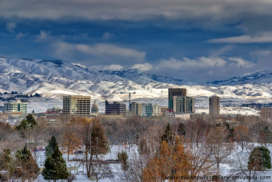 Snow covered town of Boise Idaho (Charles Knowles / Flickr)