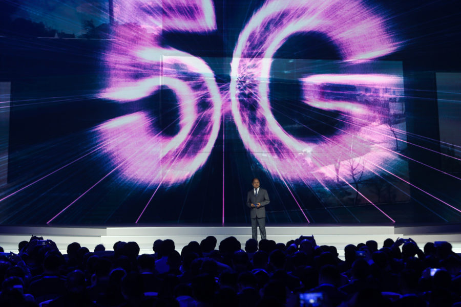 The big topic at CES this year is 5G, which Xu Zhijun of Huawei speaks about here on Dec. 3, 2017 at the Fourth World Internet Conference in Wuzhen, China. (Zheng Huansong/Xinhua/Zuma Press/TNS)