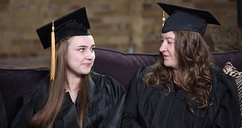 McKell Coleman Summers, right, pictured with her mother Jennifer Coleman, left. Photo courtesy of Weber State University.