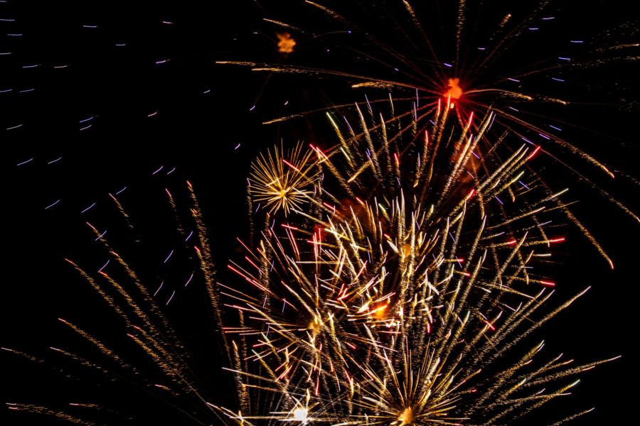 Pop concert fireworks display at Weber State on July 15th. (Sara Parker / The Signpost)