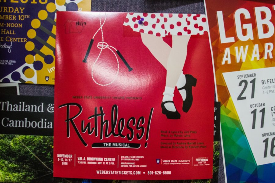 Poster for Ruthless The Musical at Weber State University. (Kelly Watkins / The Signpost)
