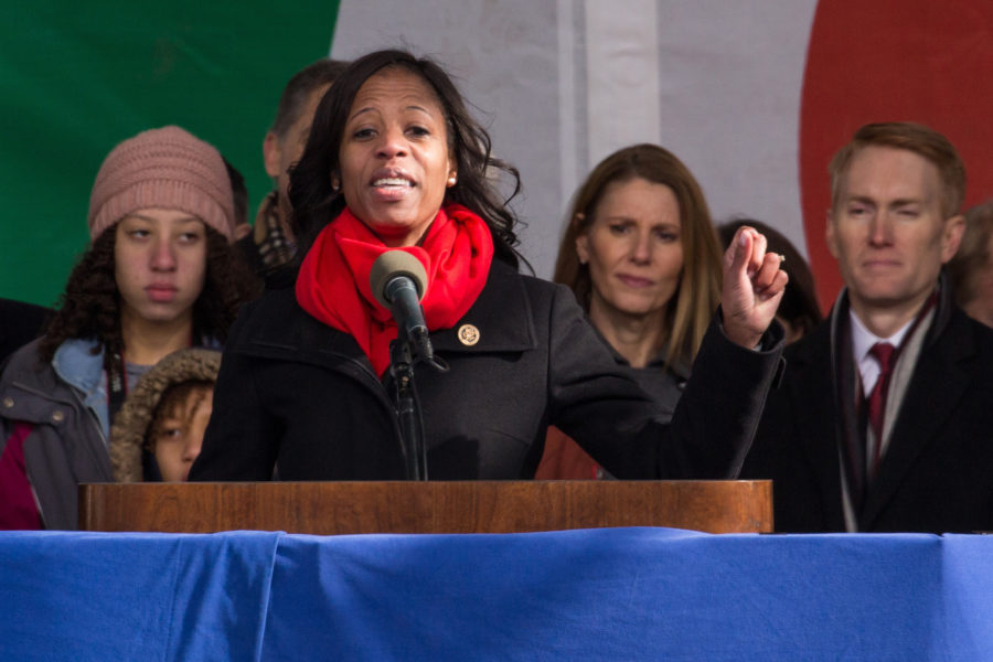 U.S. Rep. Mia Love (R-Utah), speaks to participants gathered for the 44th Annual March For Life on Jan. 27, 2017, at the base of the Washington Monument in Washington, D.C. (Cheriss May/NurPhoto/Zuma Press/TNS)