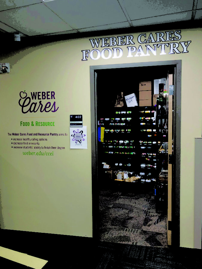 Weber Cares Food Pantry (Marissa Wolford / The Signpost)