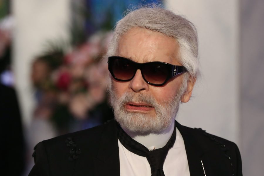 German fashion designer Karl Lagerfeld arrives for the annual Rose Ball at the Monte-Carlo Sporting Club in Monaco, on March 24, 2018. (Valery Hache/AFP/Getty Images)