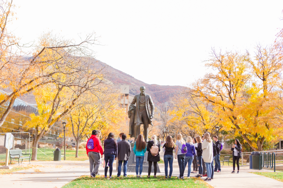 Tradition #41:
Touch Moench Statue for Luck Photo credit: Weber State Alumni Association