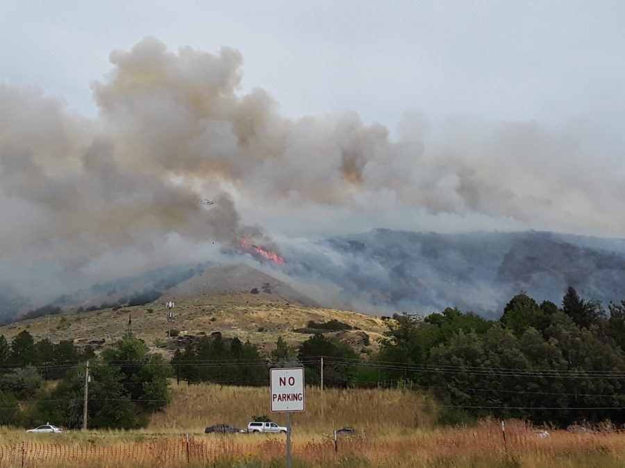 The Francis Fire broke out above Kaysville on Sept. 16. (Caitlyn Larson)