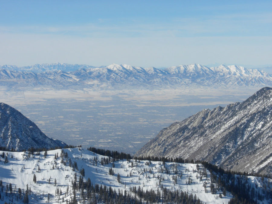 A view of Salt Lake City, Utah, from the peak of Snowbird Ski Resort. (Flickr)