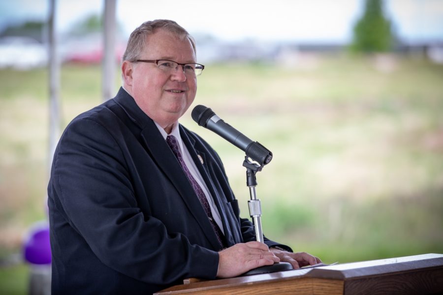 Groundbreaking for the new Computer & Automotive Engineering Building at Weber State University Davis in Layton on May 22, 2019. (Photo by WSU)