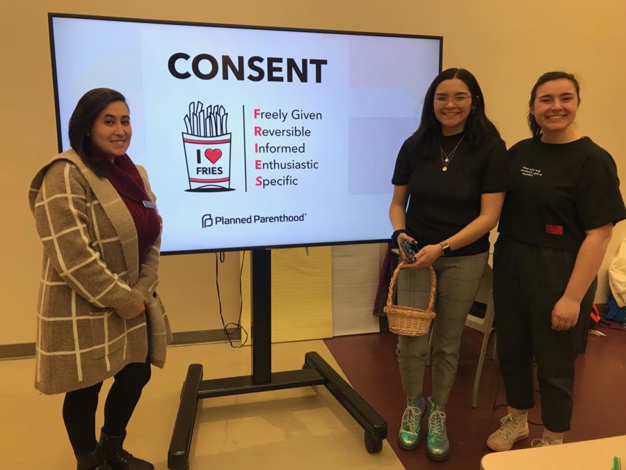 The WSU Womens Centers Safe@Weber program hosted an event on Jan. 14 to teach students about consent. (Aubrielle Dugn)