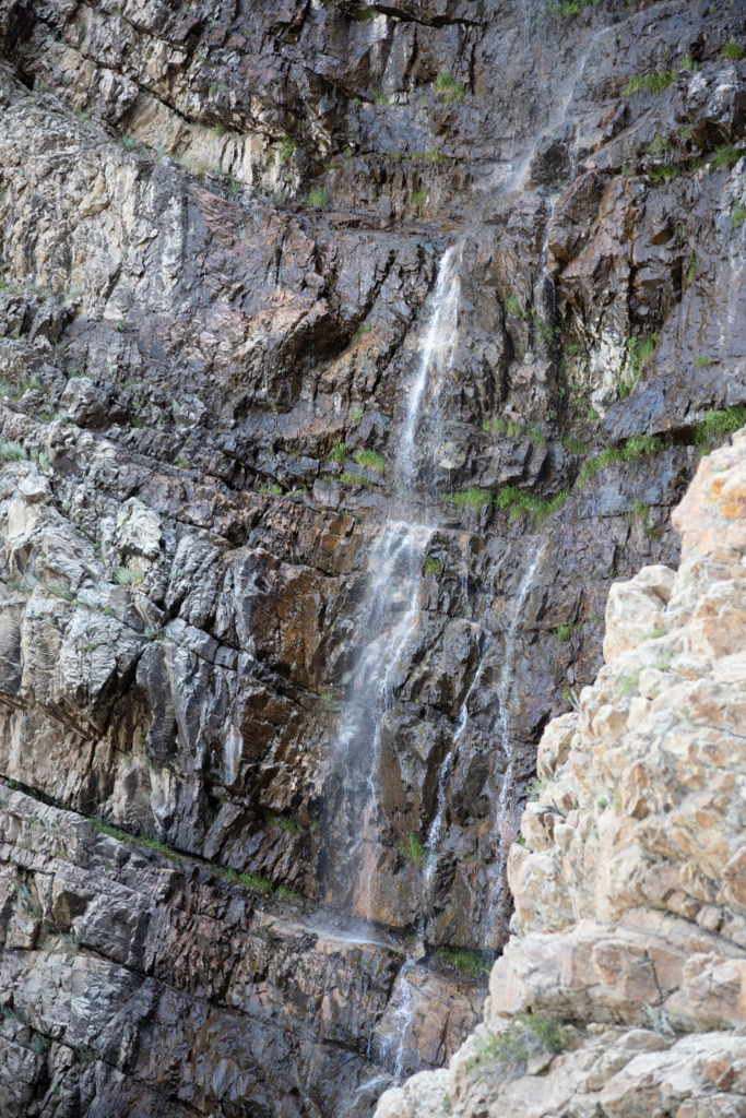 Waterfall at the end of Waterfall Canyon Trail in Ogden, Utah. (Robert Lewis / The Signpost)