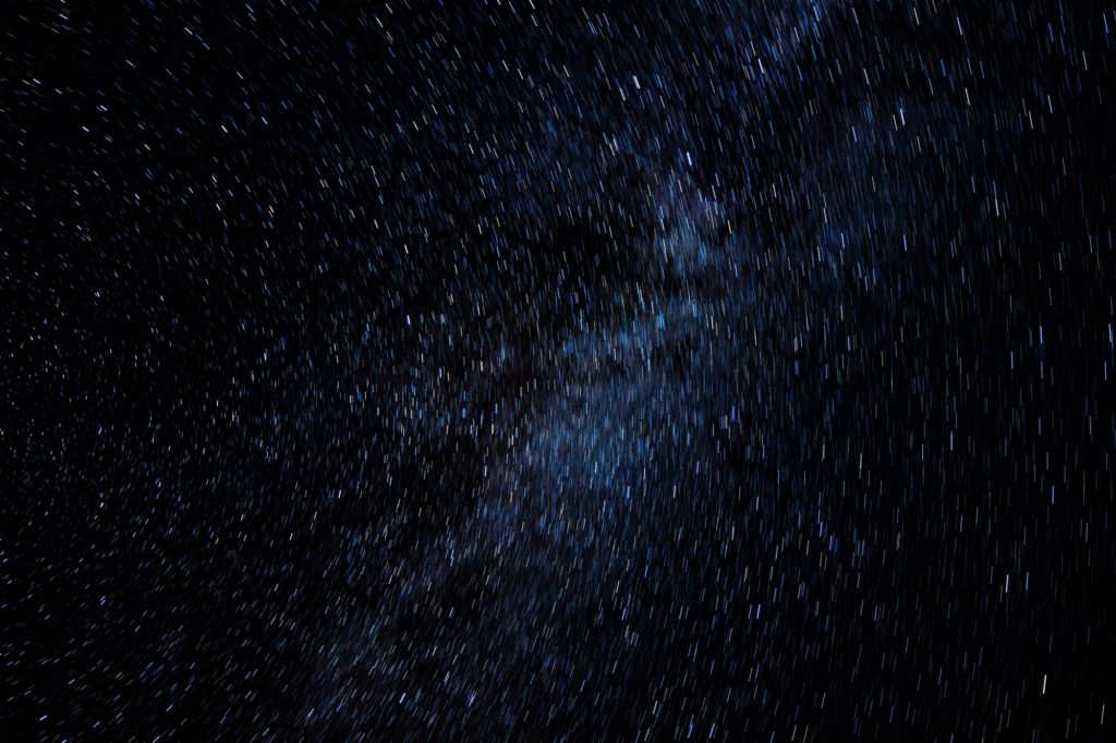 The third image of five four-minute exposures of the night sky at Causey Reservoir near Huntsville, Utah. (Robert Lewis / The Signpost)