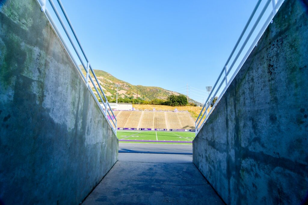 Stewart Stadium is empty this fall due to Covid-19.  (Nikki Dorber / The Signpost)