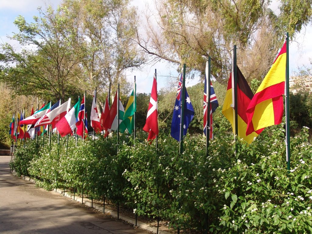 Flags of all nationality flap in the wind. (Pixabay.com)