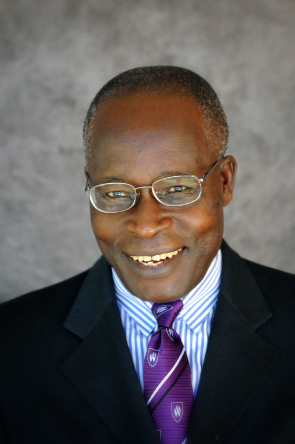 Economics professor John Mukum Mbaku was honored with the Research Commercialization and Entrepreneurial Award by Weber State University. Photo credit: Weber State University