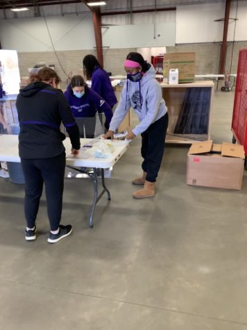WSU Athletics set up the voting booths at the Weber County Fairgrounds and helped facilitate the voting process on Election Day. Photo credit: Weber State Athletics