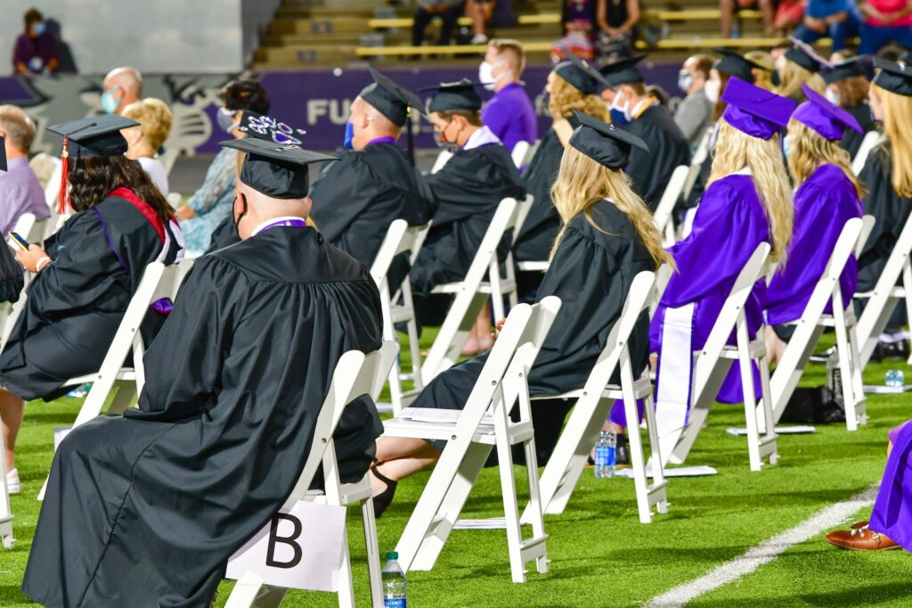 Seats were situated to allow social distancing, due to Covid-19.  (Nikki Dorber / The Signpost)