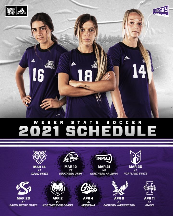 The Womens Soccer Schedule was announced by Big Sky for 2021. Photo credit: Weber State Athletics