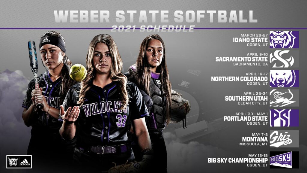 WSU's Big Sky softball schedule (Weber State Athletics)