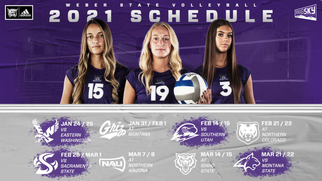 Wildcat's Volleyball schedule (Weber State Athletics)