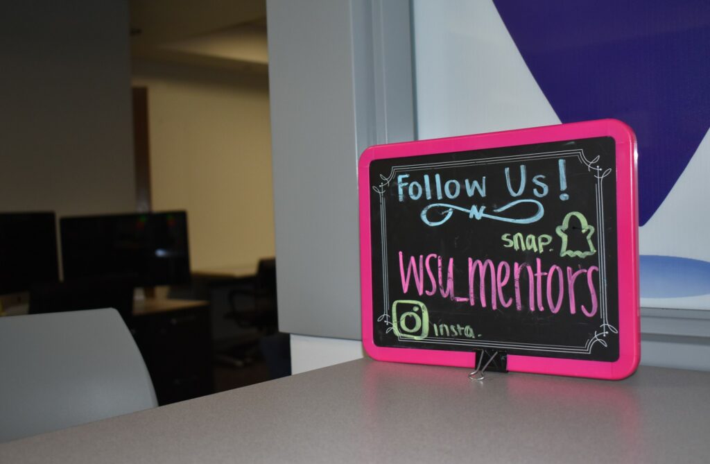 The Weber State University peer mentor's instagram handle. (Paige McKinnon/The Signpost)