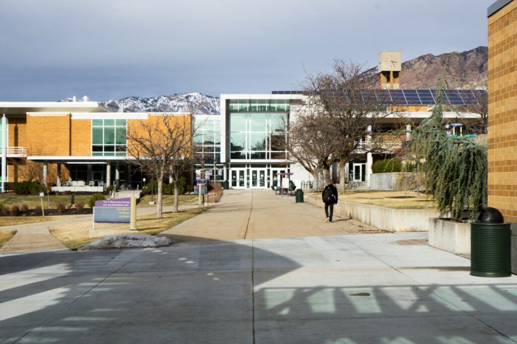 The roundabout and the Browning center will see a lot of activity once the bus stop is added. This will allow for easy access for students. (Israel Campa/The Signpost)