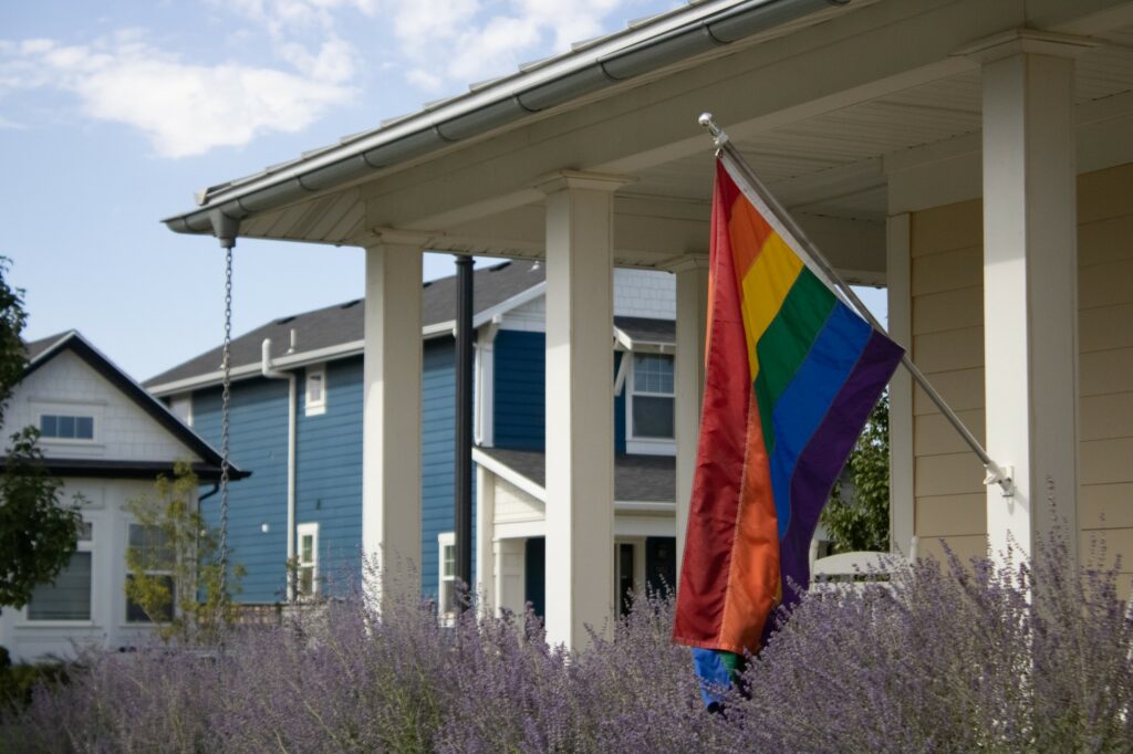 People show their pride support all over the state by hanging flags outside of their homes. (BriElle Harker / The Signpost)