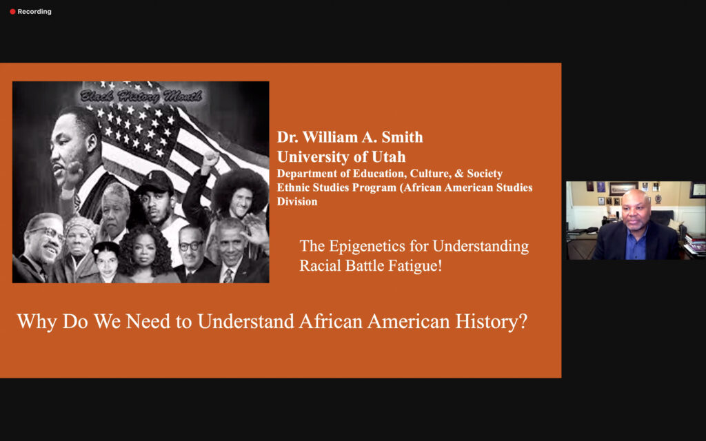 On Feb 25, 2021, University of Utah professor, William Smith, gave a presentation to Weber State on the education of Black History and why it is needed in society today. (ISRAEL CAMPA/The Signpost)