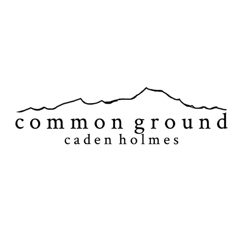 The "Commonground" merchandise graphic represents the inspiration of the Ogden mountain ranges behind Caden Holmes&squot; music.