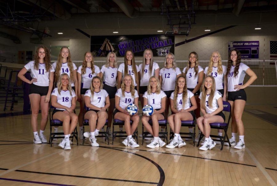 The Weber State Wildcats 2020-21 volleyball squad. Photo credit: Weber State Athletics